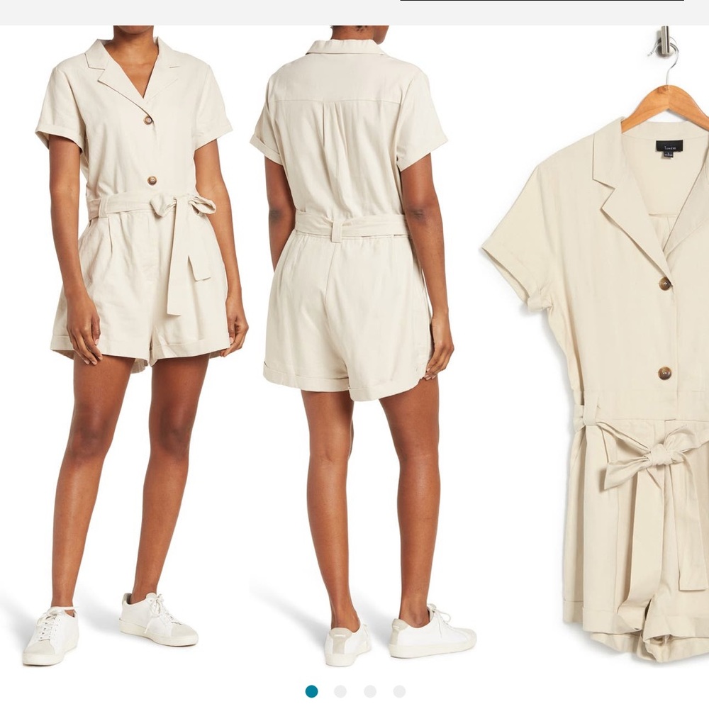 Lumiere belted romper